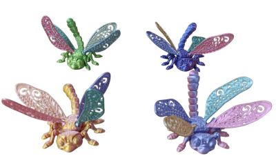 3D Printed Articulated 3.5 X 4 Dragonfly Toy Novelty (3D-T3D860)