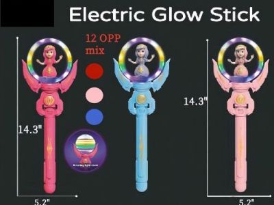 Colorful electric glow sticks shaped like animals, with buttons for 12 light modes.