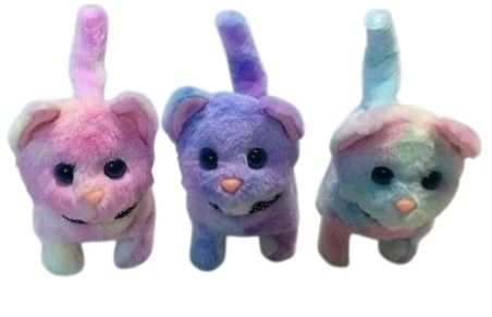Battery Operated Walking Cat Cotton Candy (WC-6185S-C5)
