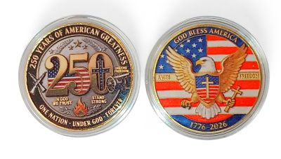 250th Anniversary of the USA Coin Full Color Style #5 (GC5)