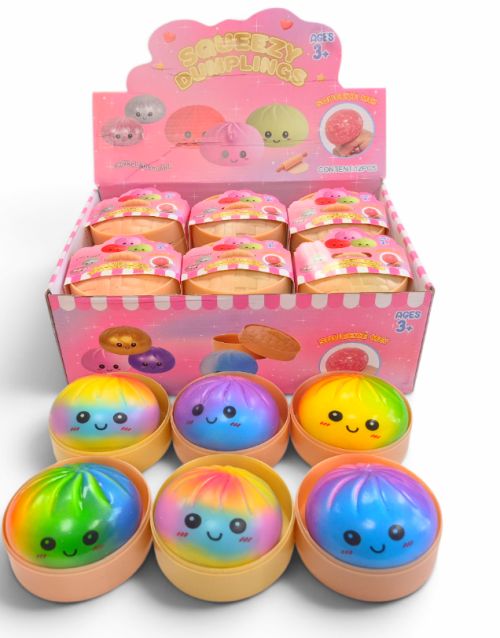 Mystery Squishy Dumplings Tye Dye - Rainbow Colors (YNN578) VERY LIMITED STOCK