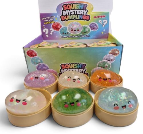 Mystery Oil Glitter Dumplings - Buns in Steamer Shrink Wrapped Assorted Colors (22070) NEW LOWER PRICE